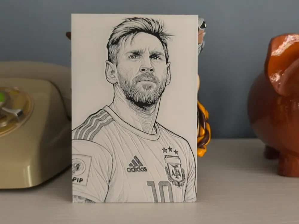 HueForge Messi by Litolunar HueForge model: HueForge Messi by Litolunar