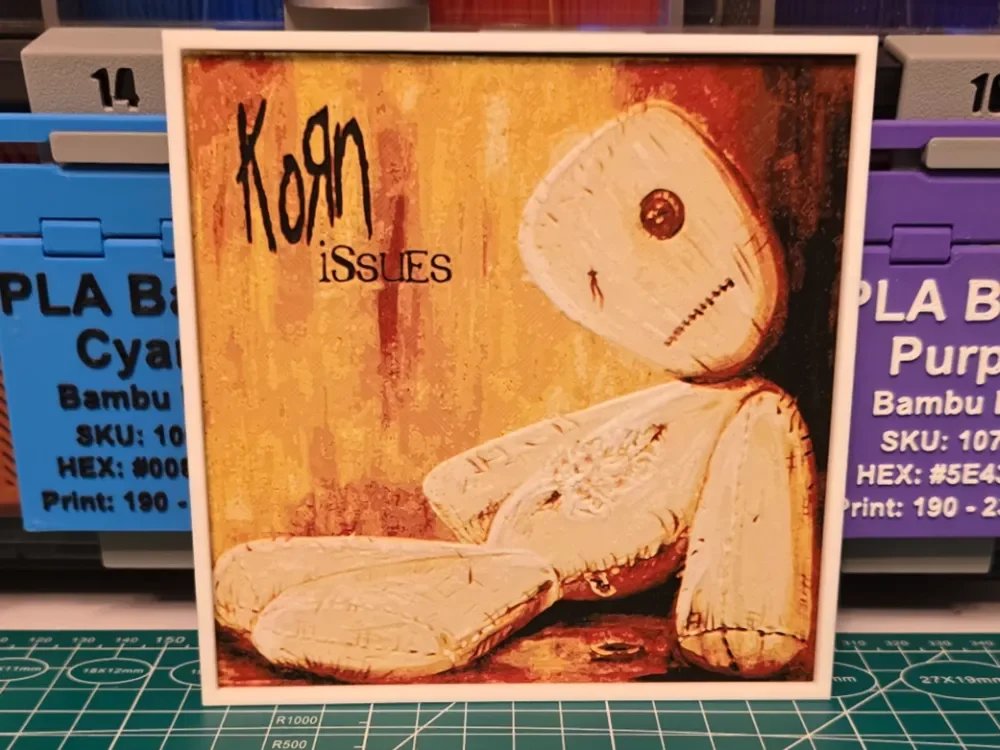 Korn "Issues" Album - Hueforge Art by Lumpy3D HueForge model: Korn "Issues" Album - Hueforge Art by Lumpy3D