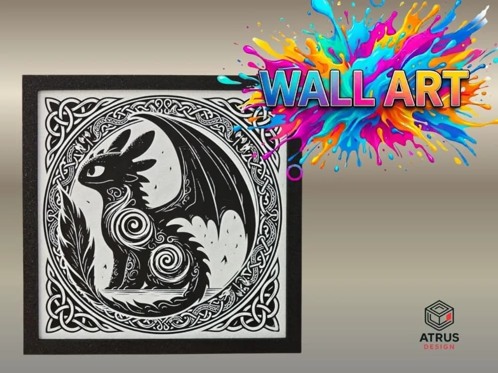 Toothles Wall Art by Atrus Design HueForge model: Toothles Wall Art by Atrus Design