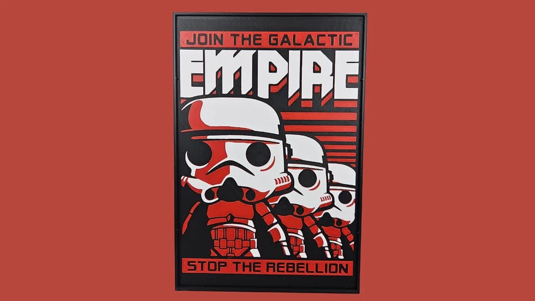 Star Wars Join the Rebellion by BusyKikiBee HueForge model: Star Wars Join the Rebellion by BusyKikiBee