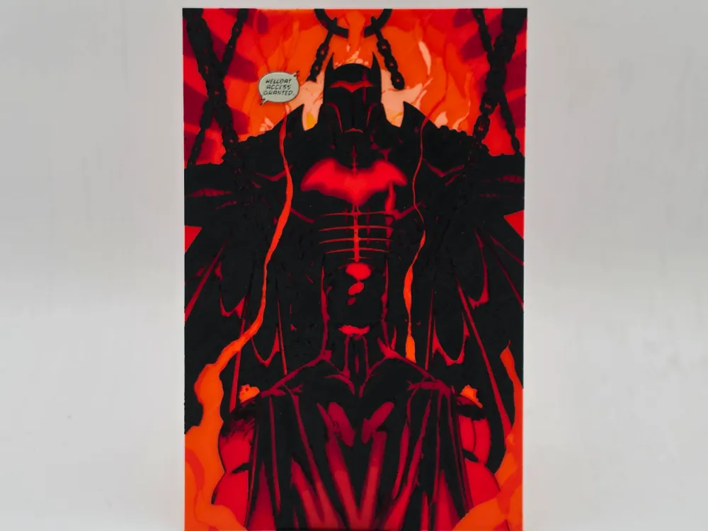 Hellbat Backlit Hueforge by Loki HueForge model: Hellbat Backlit Hueforge by Loki