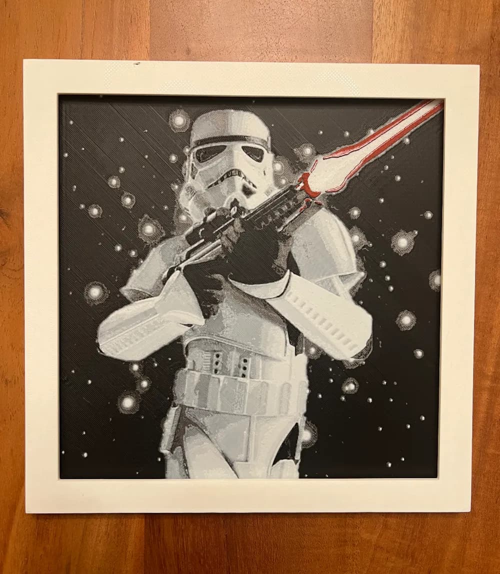 Classic Stormtrooper on Black Background