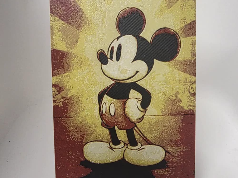 Mickey Mouse Hueforge by Morganja HueForge model: Mickey Mouse Hueforge by Morganja
