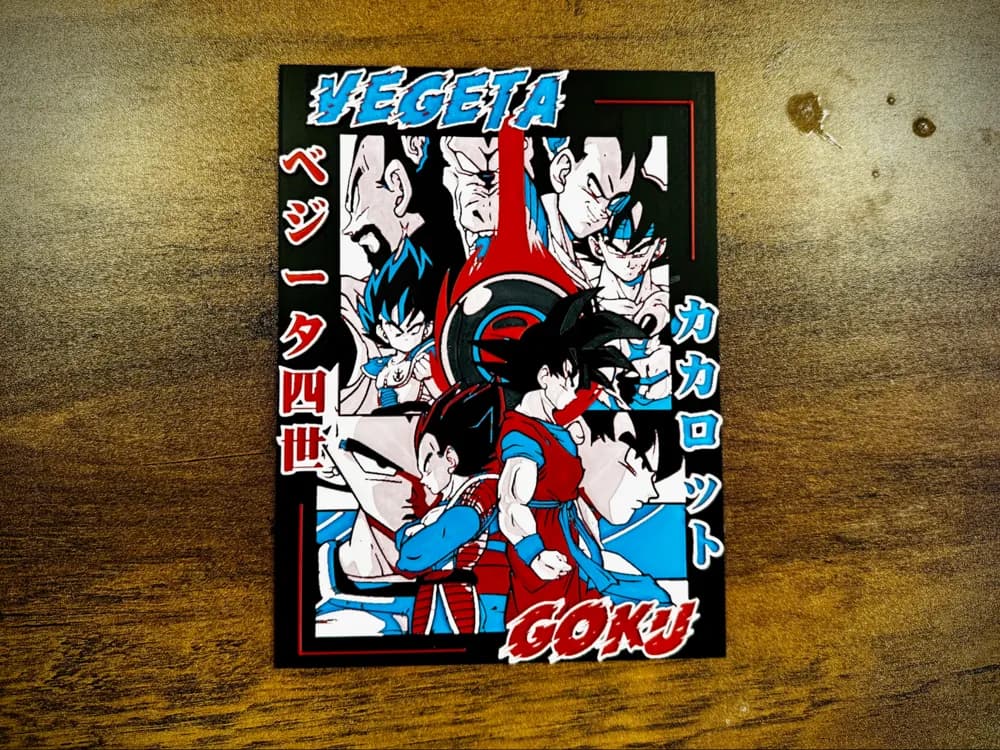 HueForge model: Goku vs Vegeta – Saiyan Legacy Print by 3D Prints By Vic