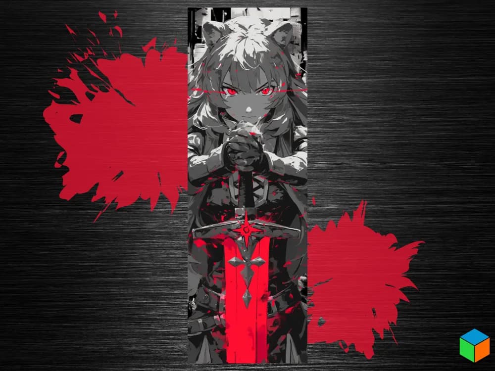 Raphtalia - The Rising of the Shield Hero Bookmark by 3D Prints By Vic HueForge model: Raphtalia - The Rising of the Shield Hero Bookmark by 3D Prints By Vic