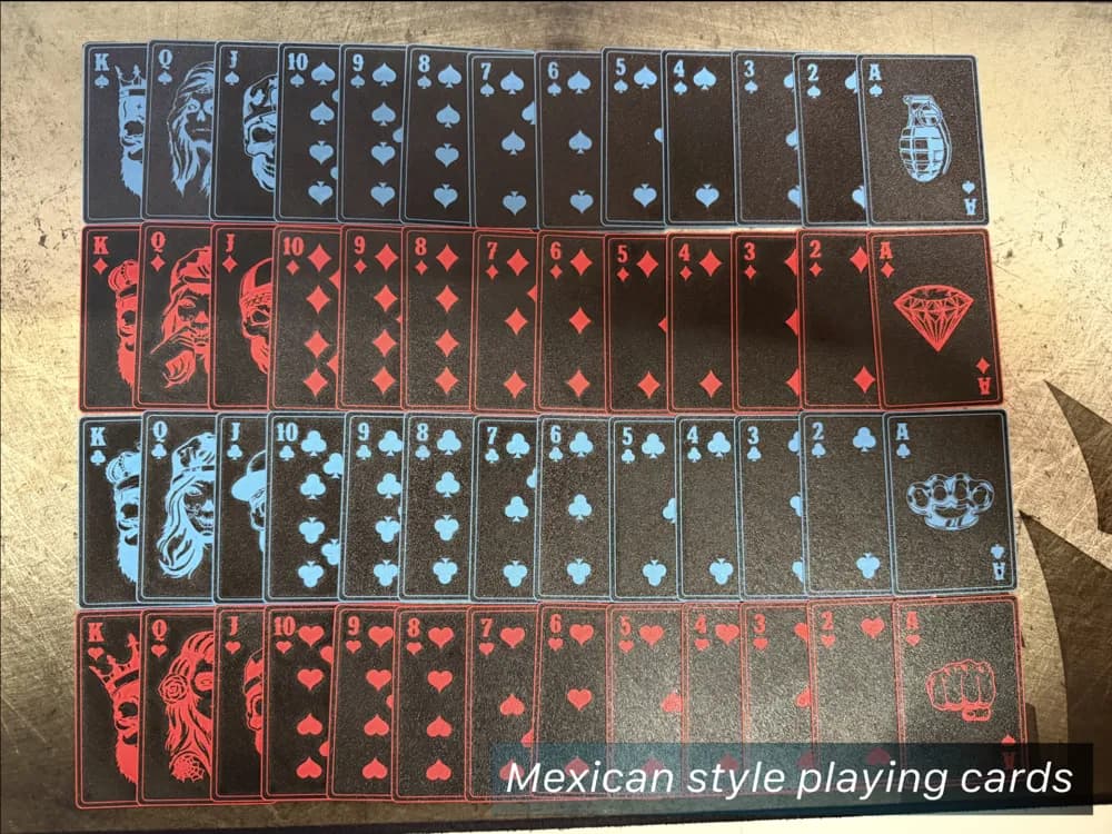Mexican Style Playing Cards by Loupes HueForge model: Mexican Style Playing Cards by Loupes