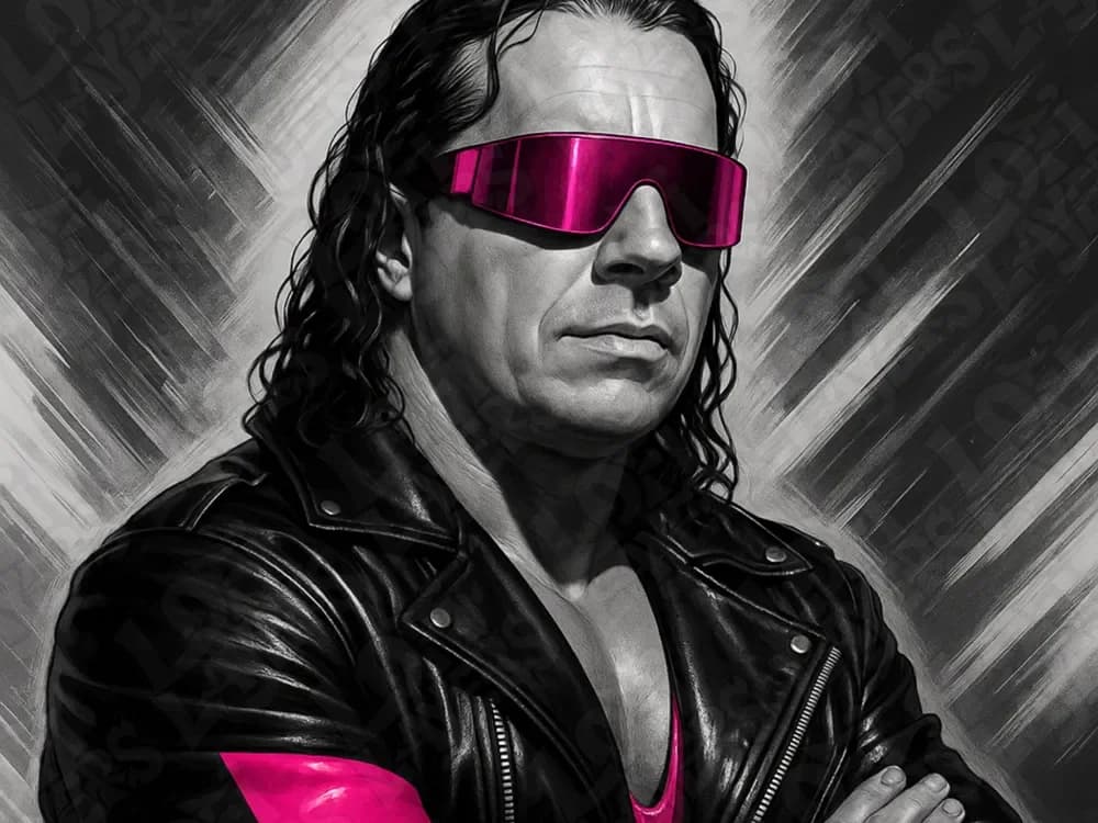 Bret Hart Hueforge by LoFi Layers HueForge model: Bret Hart Hueforge by LoFi Layers