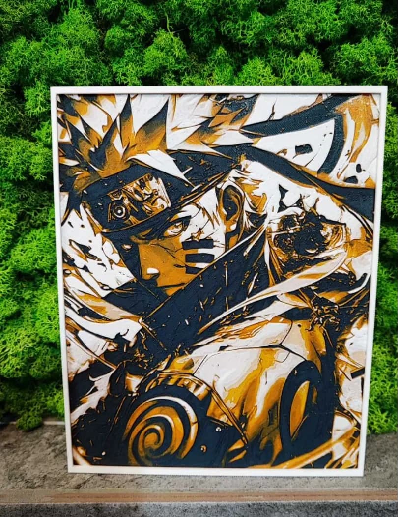 Naruto Uzumaki by Garuda3D HueForge model: Naruto Uzumaki by Garuda3D