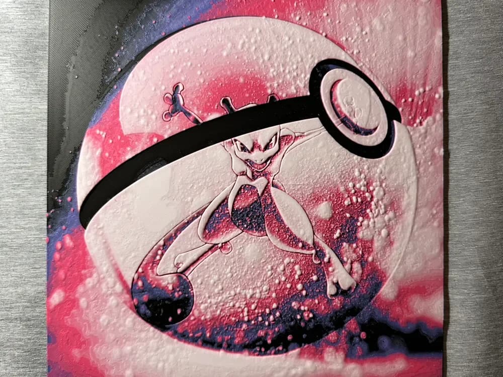 Mewtwo Pokeball 2 Hueforge by Hey Ben HueForge model: Mewtwo Pokeball 2 Hueforge by Hey Ben