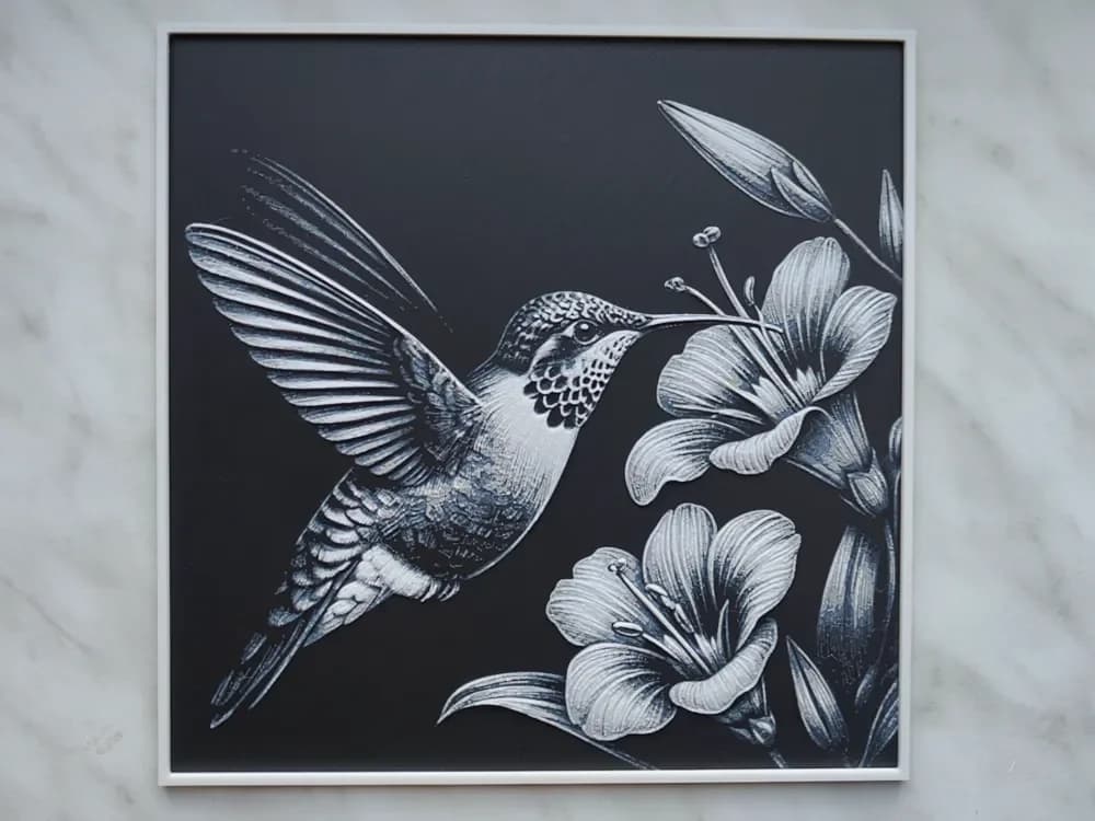 Hummingbird - Hueforge by BeaN HueForge model: Hummingbird - Hueforge by BeaN