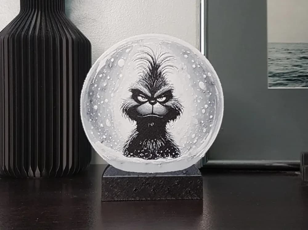 Snow Globe, Grinch, Stand-a-lone Snow Globe, Grinch, Stand-a-lone
