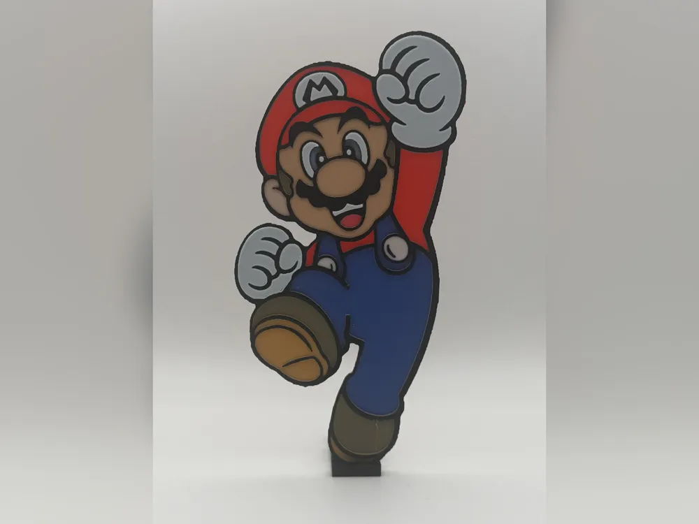 Super Mario Jump HueForge Print by iPrintStuffau HueForge model: Super Mario Jump HueForge Print by iPrintStuffau