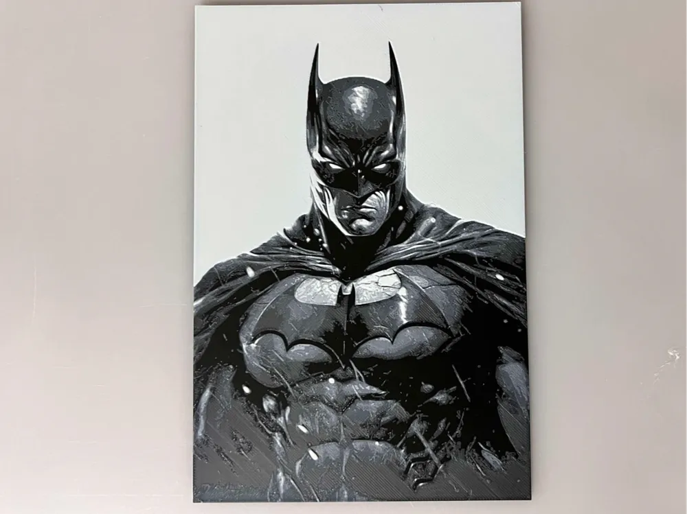 Batman by 3djd HueForge model: Batman by 3djd
