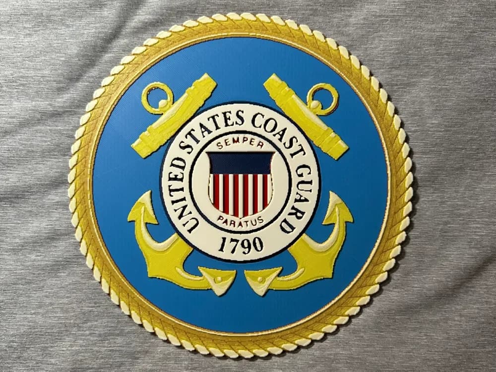 Round US Coast Guard Logo by Hey Ben HueForge model: Round US Coast Guard Logo by Hey Ben