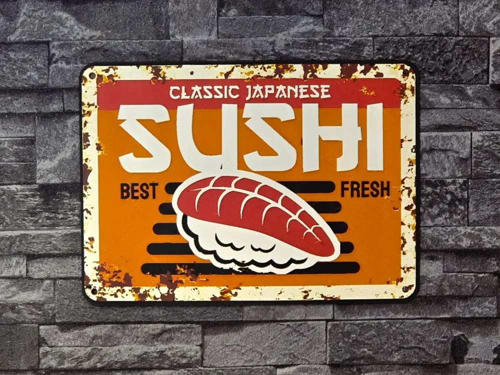 Hueforge Vintage Classic Japanese SUSHI 4 colors by StefBull85 HueForge model: Hueforge Vintage Classic Japanese SUSHI 4 colors by StefBull85