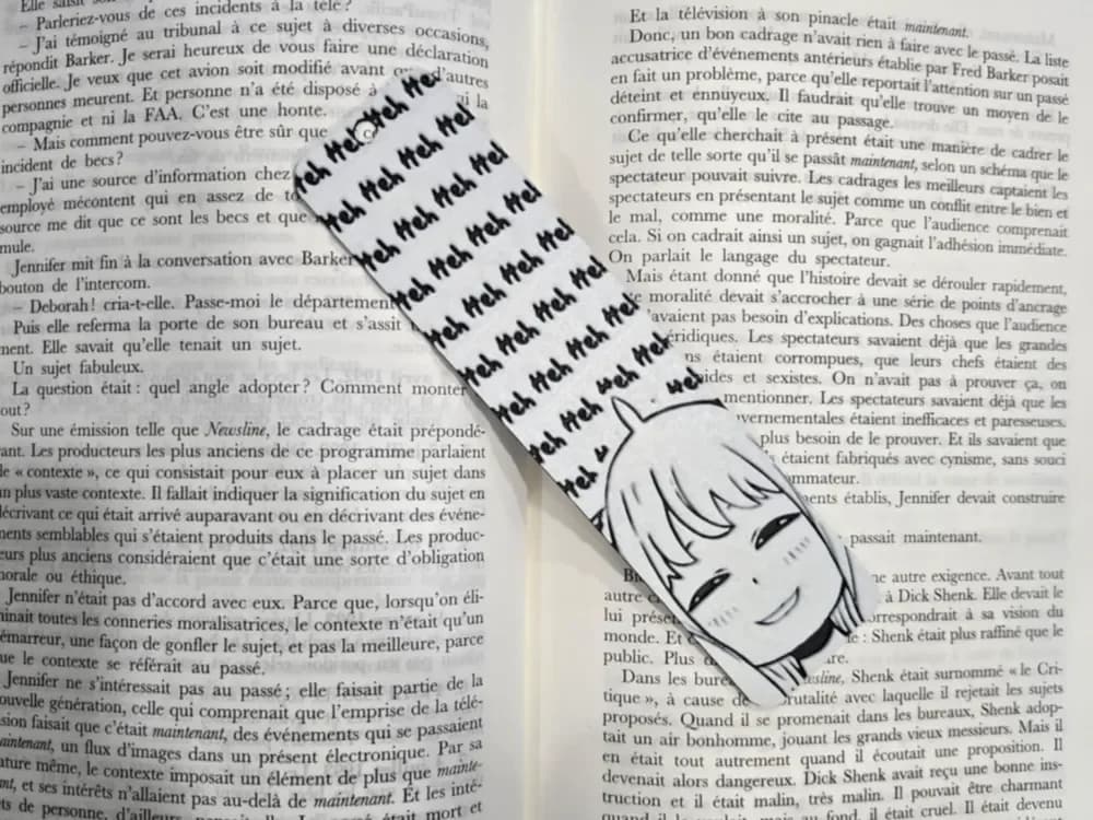 Bookmark Anya Spy family only Black & White by Kactus Fpv HueForge model: Bookmark Anya Spy family only Black & White by Kactus Fpv