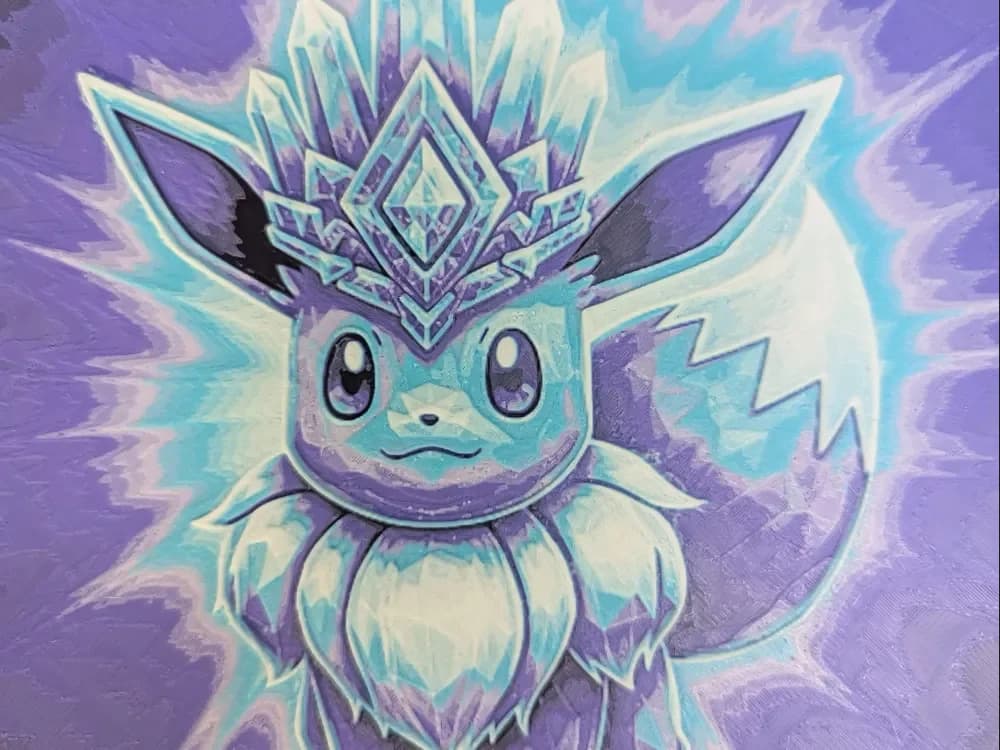 hueforge Evoli Tera v1 Eevee by ZombiePaint3D HueForge model: hueforge Evoli Tera v1 Eevee by ZombiePaint3D