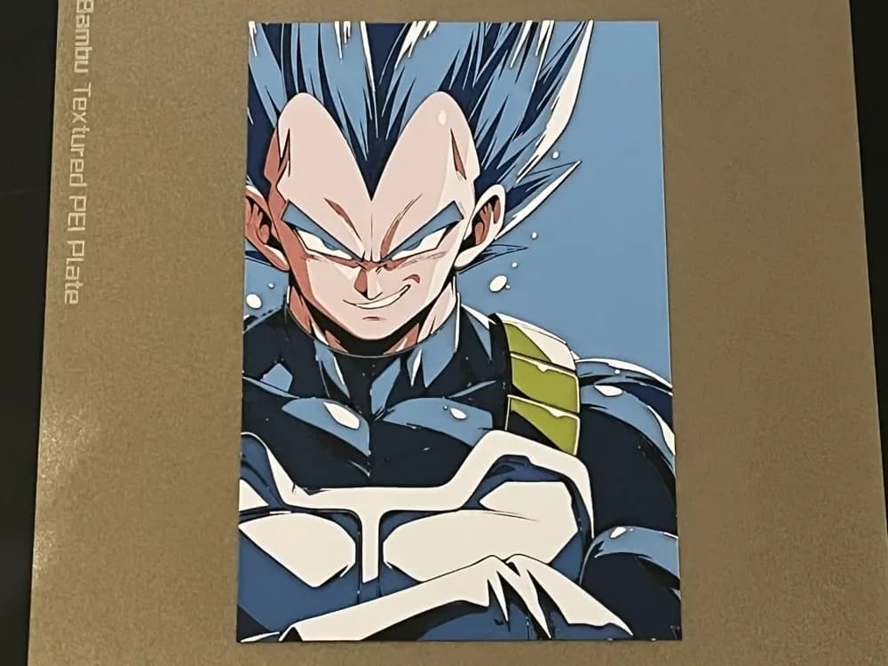 Vegeta DragonBall Hueforge by FantasyZ HueForge model: Vegeta DragonBall Hueforge by FantasyZ