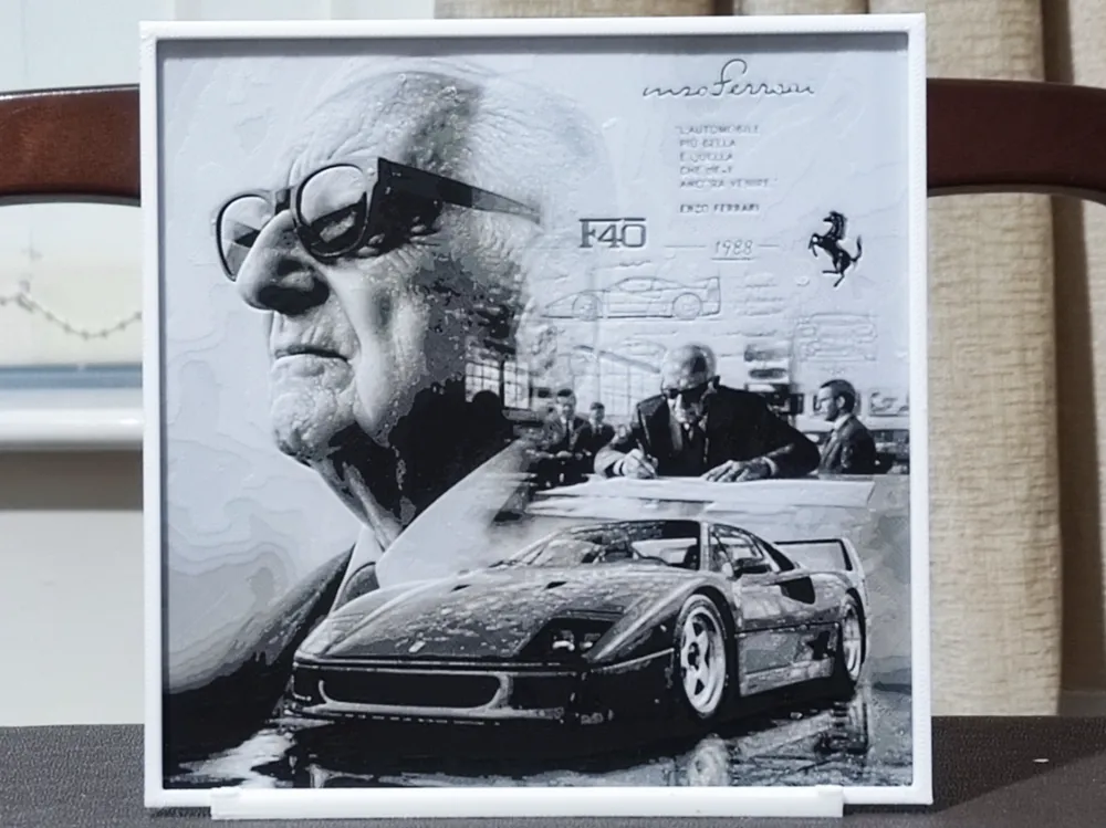 Double Exposure Enzo and the F40 - 3 Color Double Exposure Enzo and the F40 - 3 Color