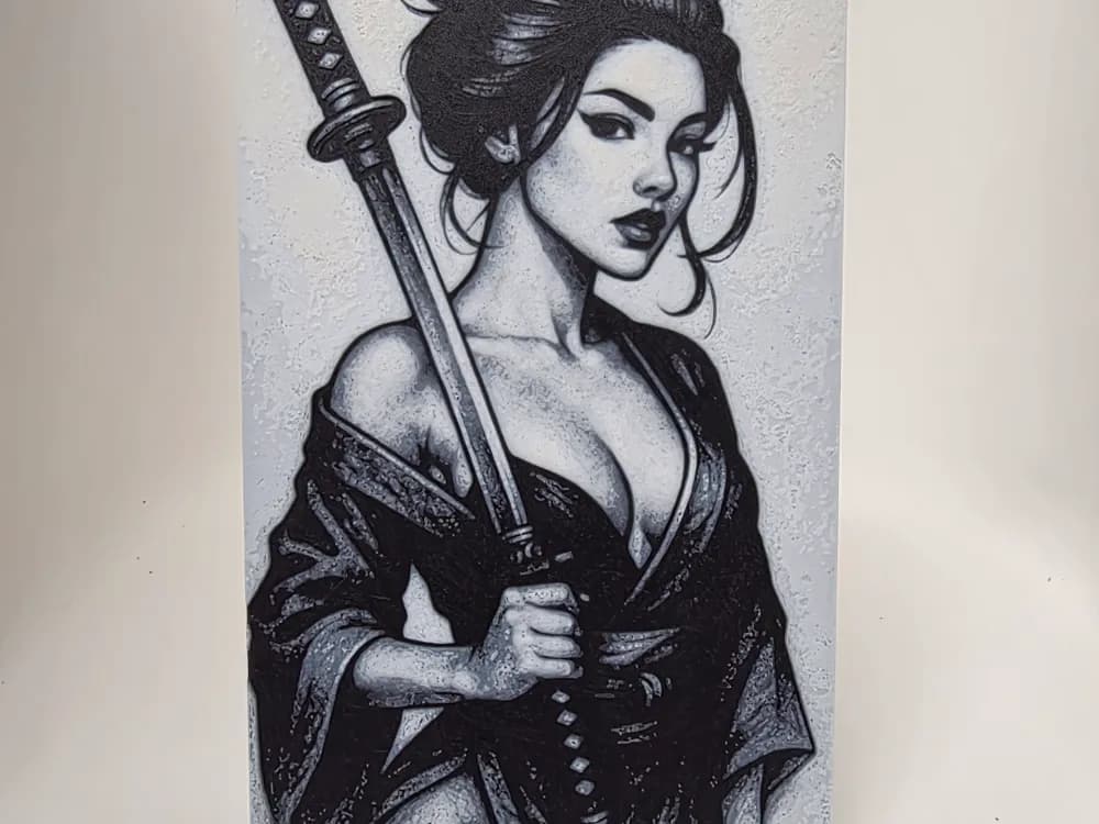 Girl Hueforge by Morganja HueForge model: Girl Hueforge by Morganja