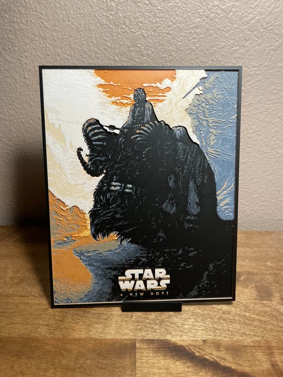 HueForge model: Star Wars - A New Hope by Cloudy Nostalgia