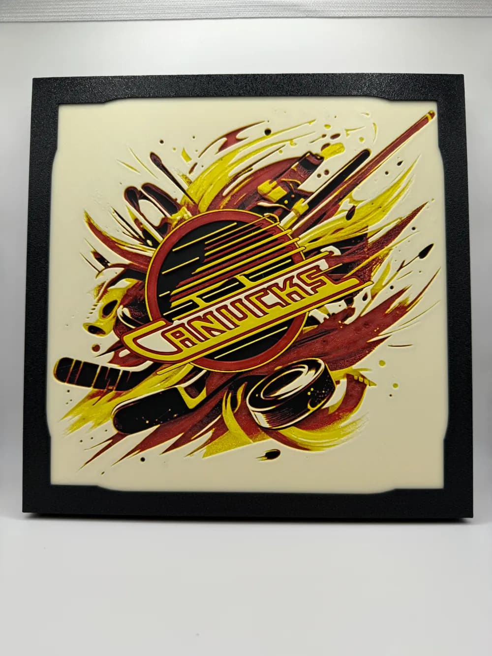 HueForge model: Vancouver Canucks - Classic Flying Skate by Canadian Gamer