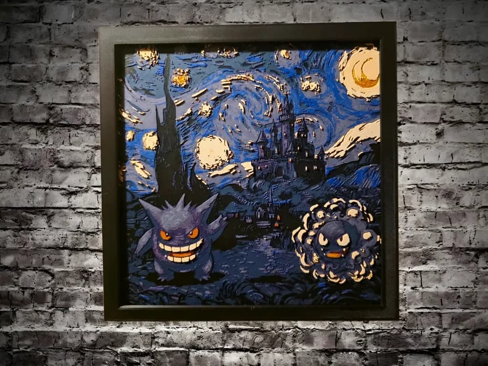 Pokemon - Gengar and Ghastly - Starry Night Remix Pokemon - Gengar and Ghastly - Starry Night Remix