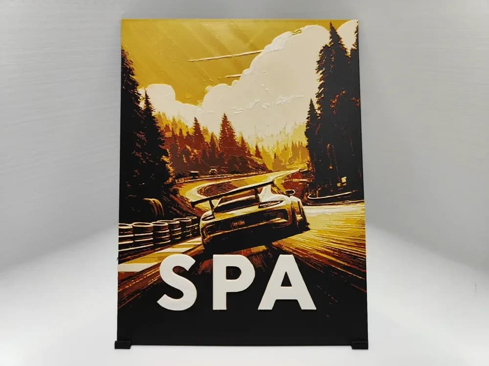 HueForge model: Spa-Francorchamps Poster - Hueforge by BeaN