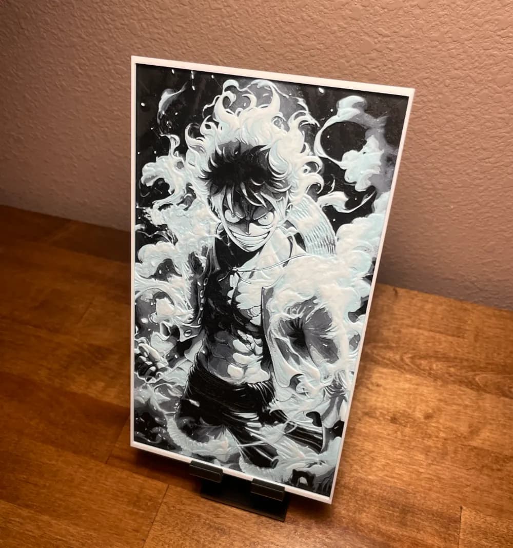 HueForge model: Hueforge - One Piece - White Luffy by Cloudy Nostalgia