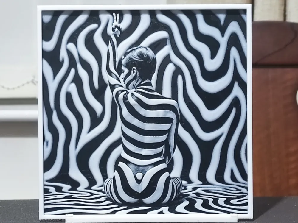 Woman in Camo - HueForge 2 Color