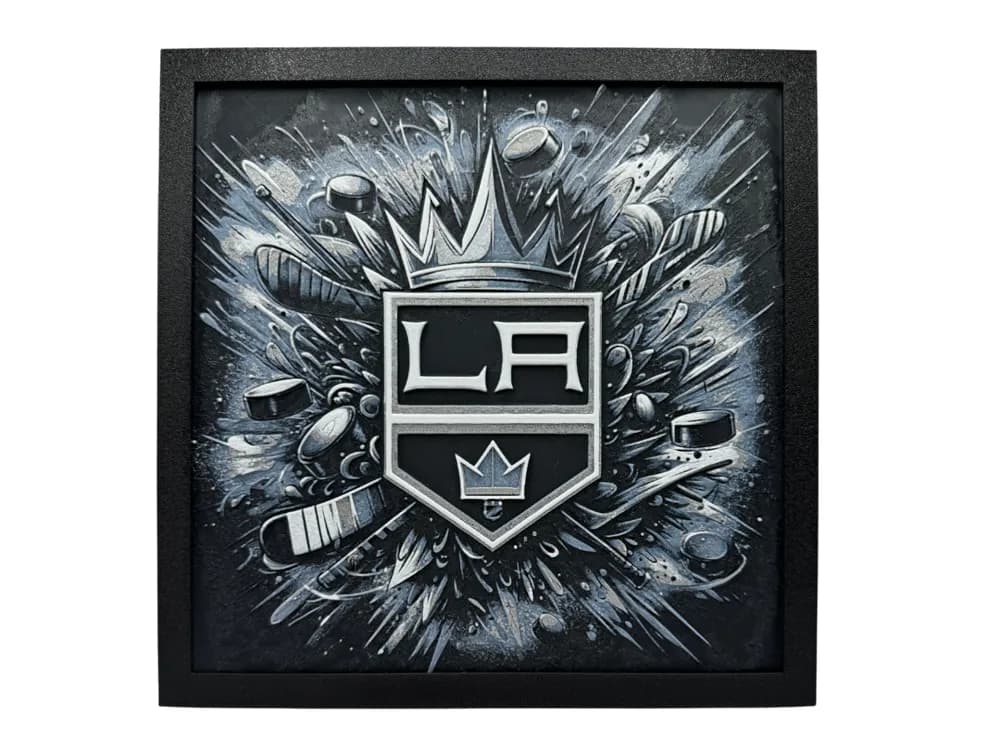Los Angeles Kings - NHL Hueforge by Canadian Gamer HueForge model: Los Angeles Kings - NHL Hueforge by Canadian Gamer
