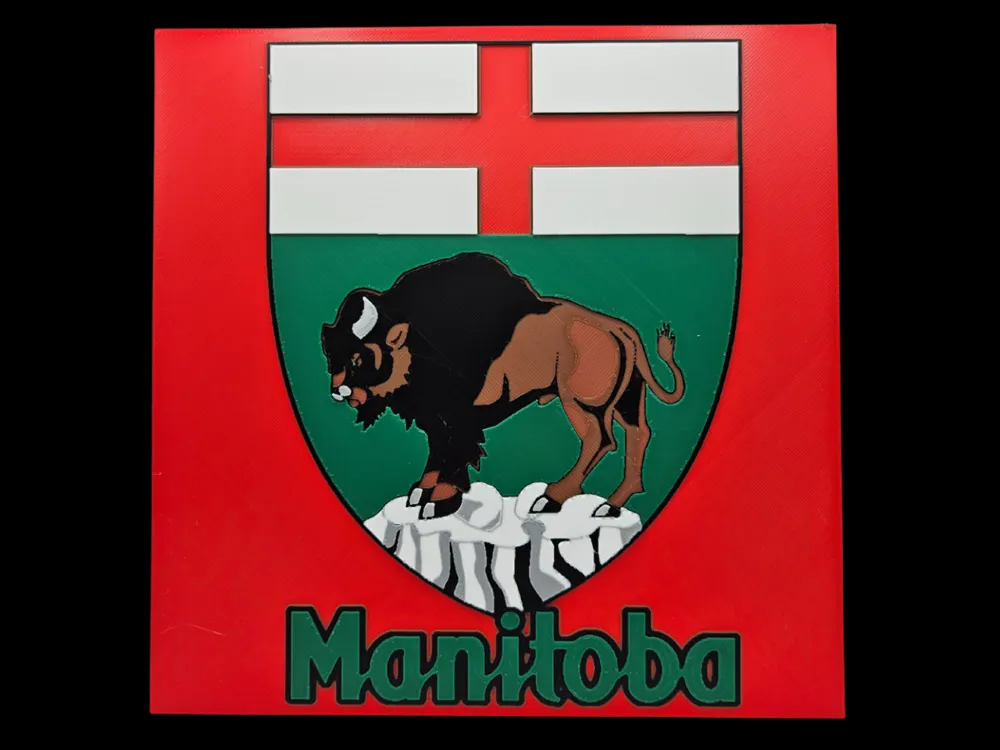 HueForge model: Manitoba by BusyKikiBee