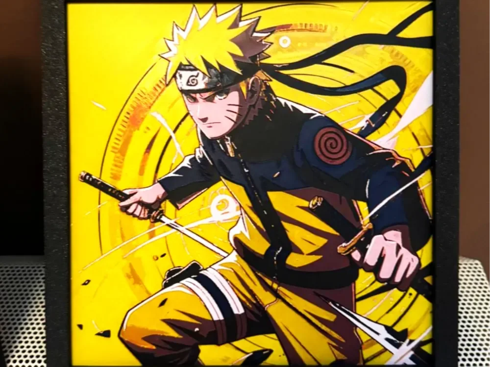 Hueforge Naruto by StefBull85 HueForge model: Hueforge Naruto by StefBull85