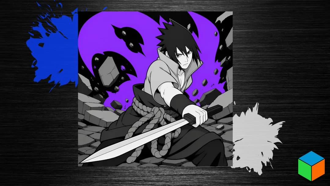 Sasuke Uchiha — This One Gets the Purple by 3D Prints By Vic HueForge model: Sasuke Uchiha — This One Gets the Purple by 3D Prints By Vic