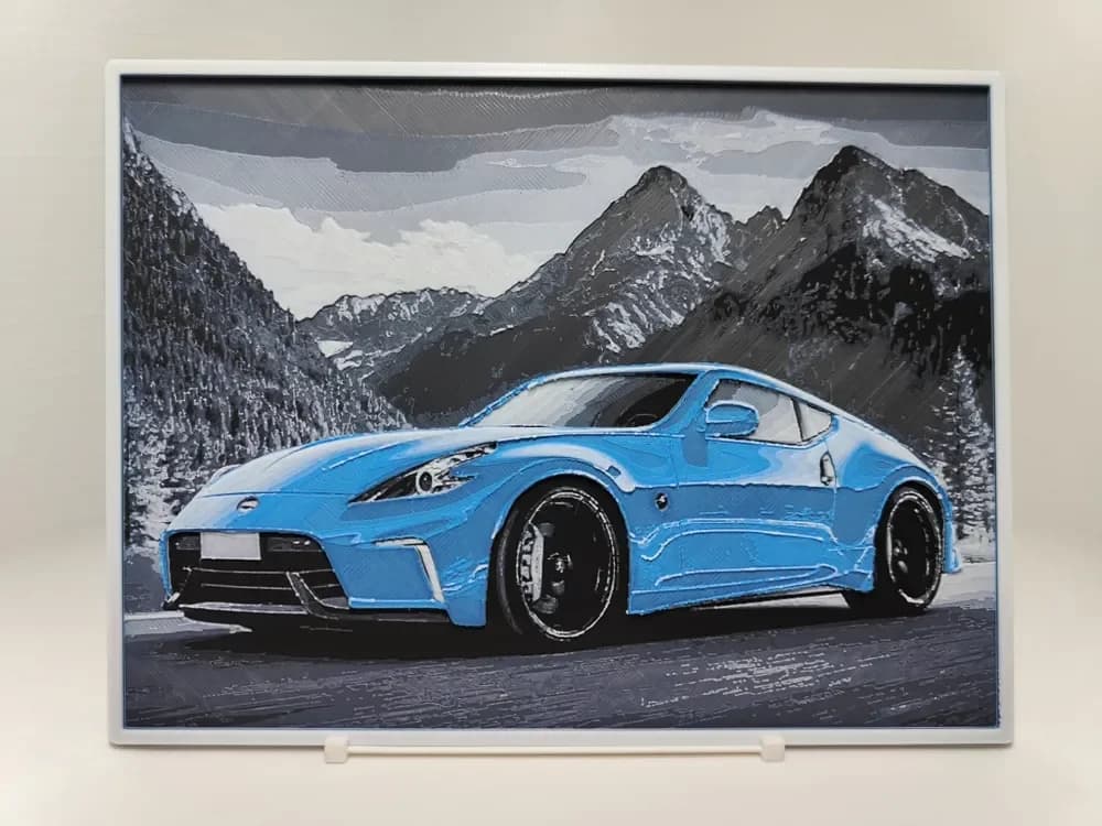 Nissan 370Z - Hueforge by BeaN HueForge model: Nissan 370Z - Hueforge by BeaN