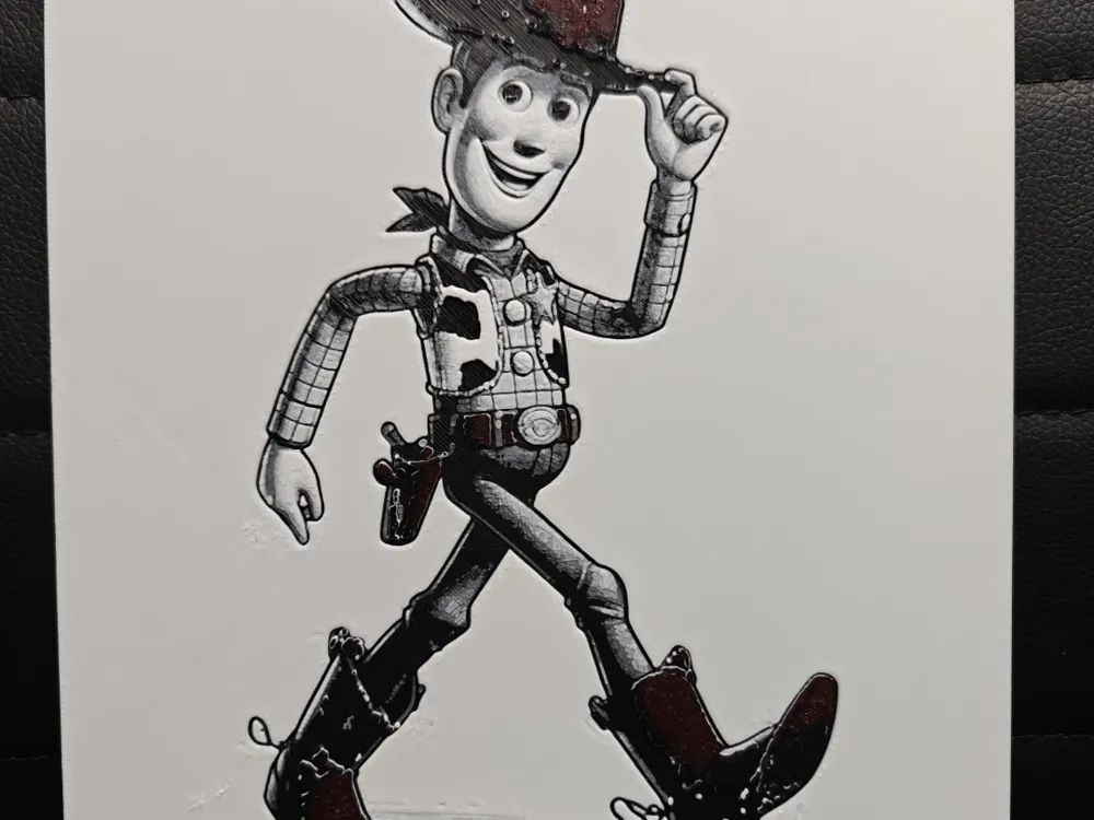 HueForge model: Woody (Toy Story) by TheHueforgeLady
