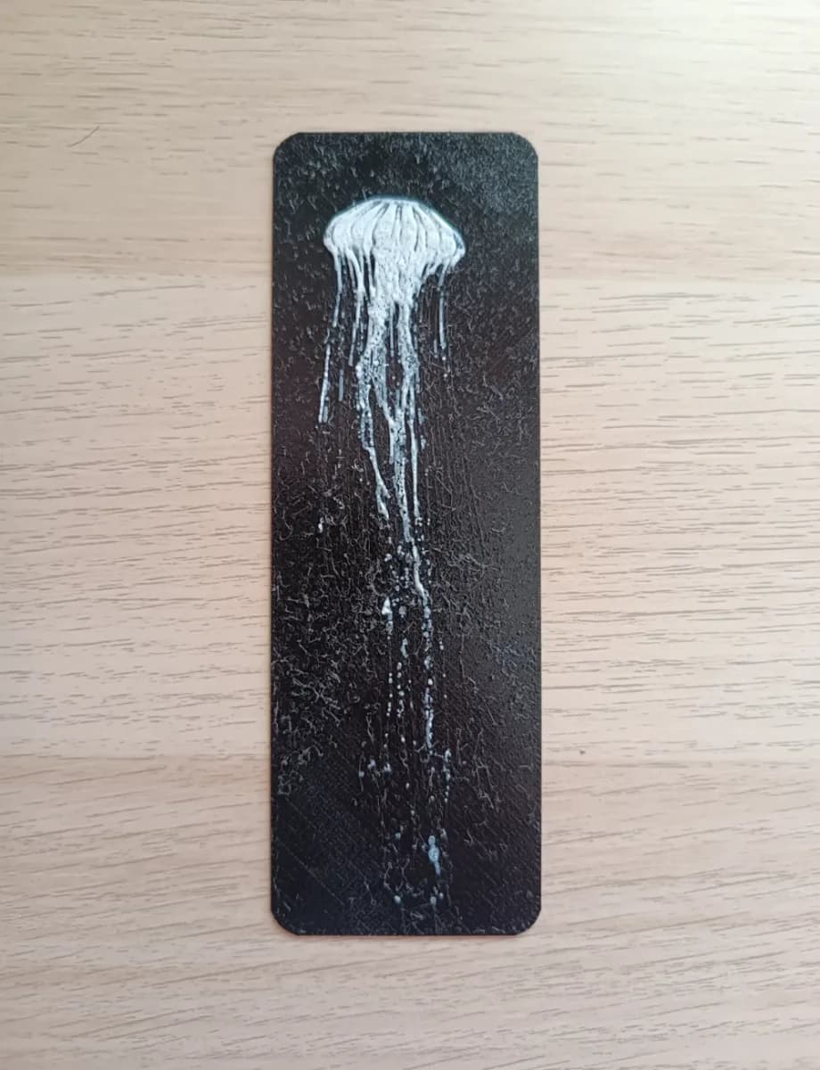 Jellyfish Bookmark by Atrus Design HueForge model: Jellyfish Bookmark by Atrus Design