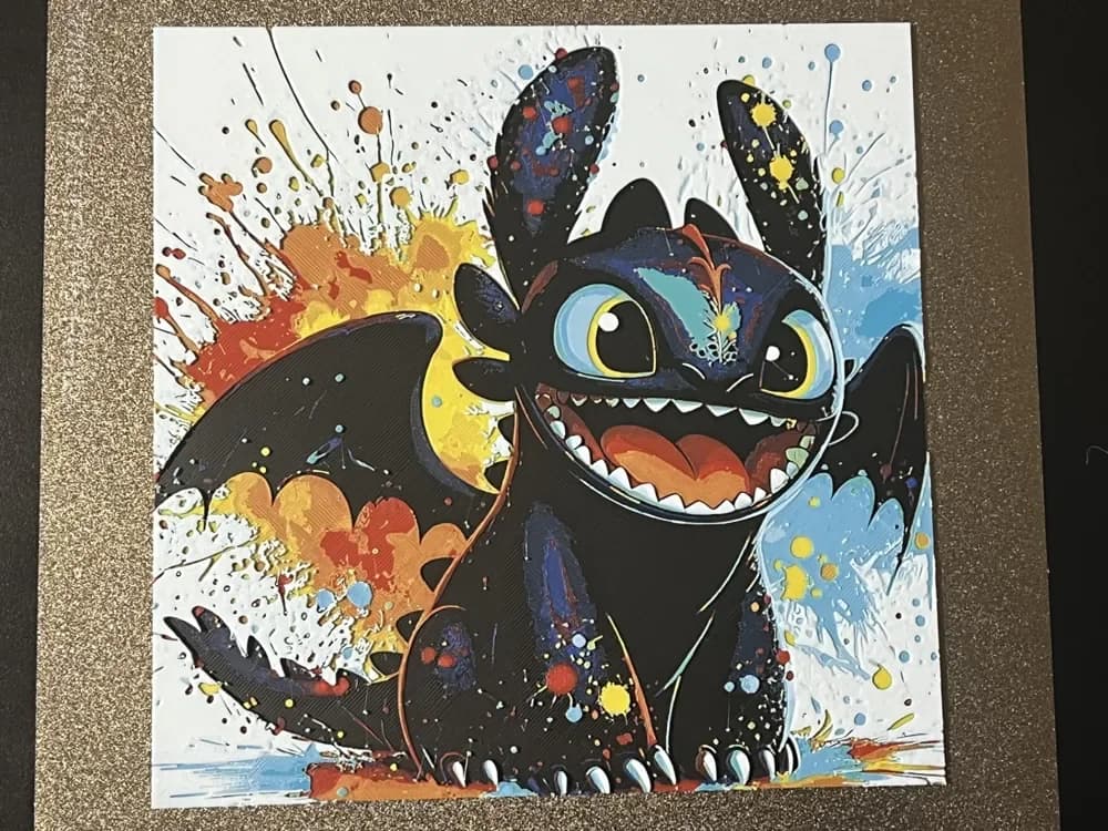 Toothless Hueforge by FantasyZ HueForge model: Toothless Hueforge by FantasyZ