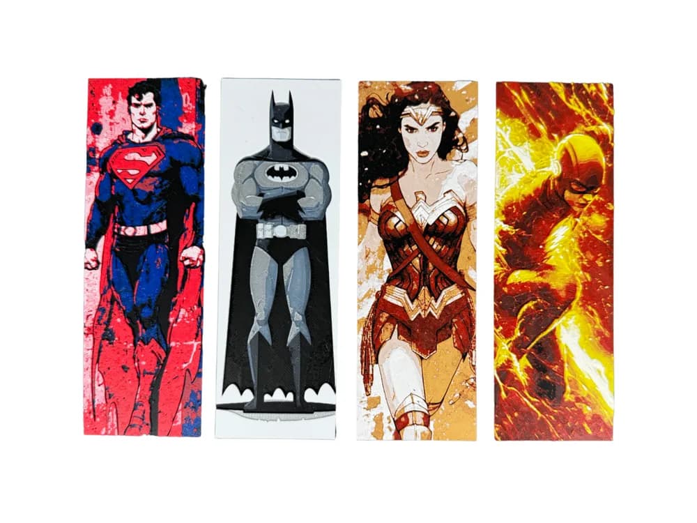 DC Comics - Bookmark Collection #1 by Canadian Gamer HueForge model: DC Comics - Bookmark Collection #1 by Canadian Gamer