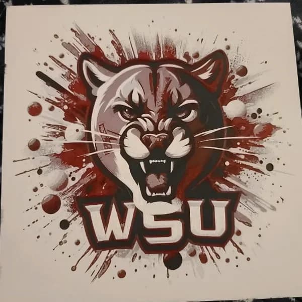 HueForge model: WSU Cougar by the_bearded_jedi