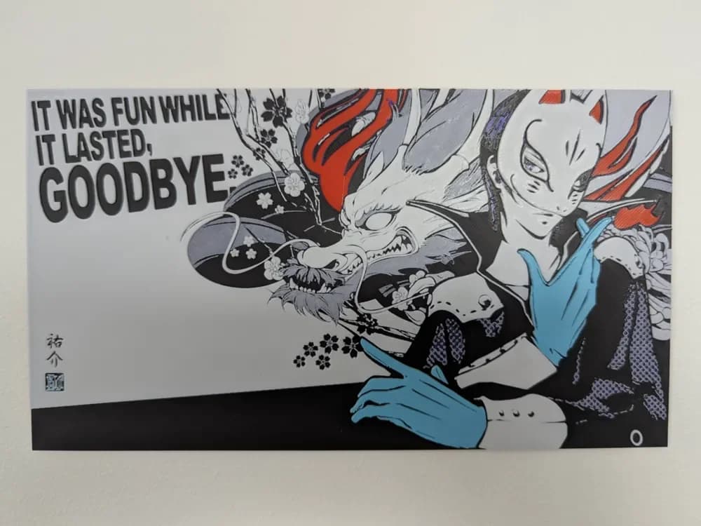 HueForge model: Persona 5 Yusuke Hueforge by Razel