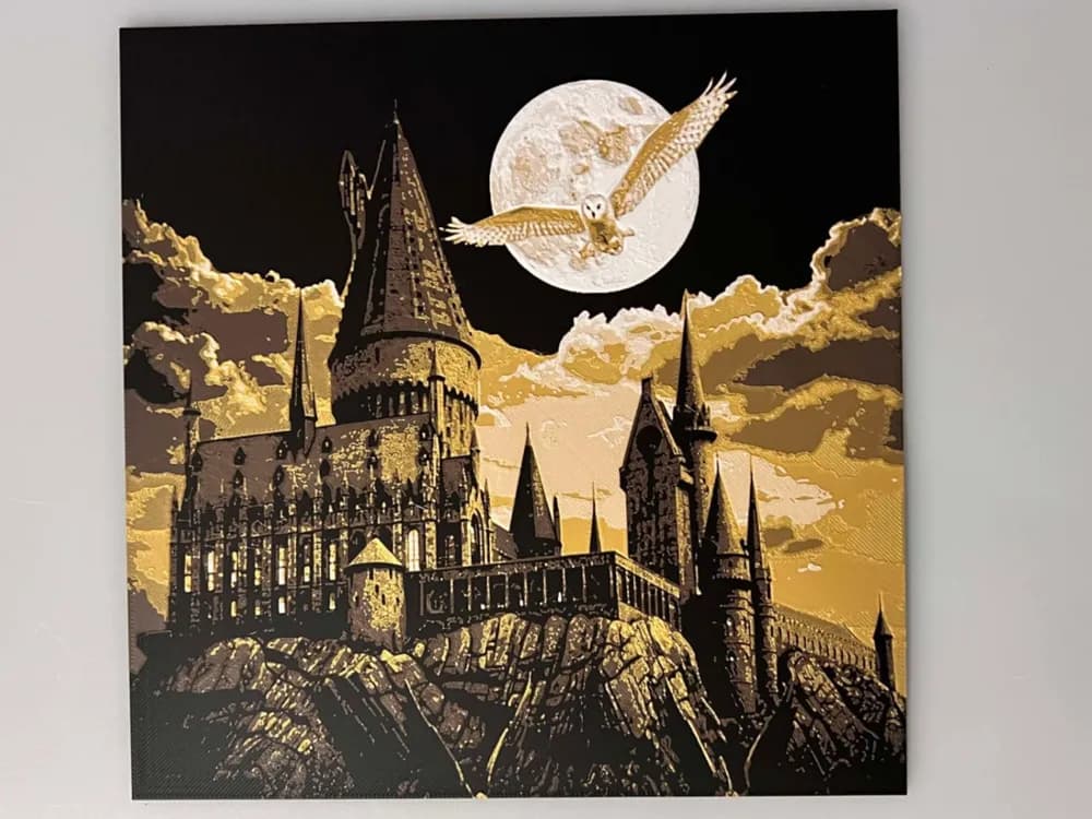 Harry Potter Hedwig Over Hogwarts