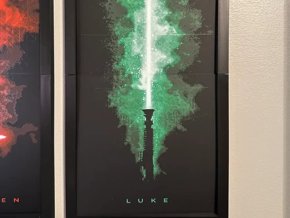 Luke Skywalker Light Saber 2-piece Hueforge by Hey Ben HueForge model: Luke Skywalker Light Saber 2-piece Hueforge by Hey Ben