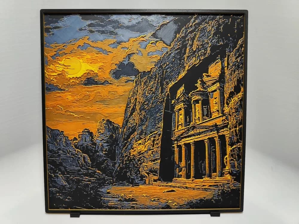 Petra Sunset - Hueforge by BeaN HueForge model: Petra Sunset - Hueforge by BeaN