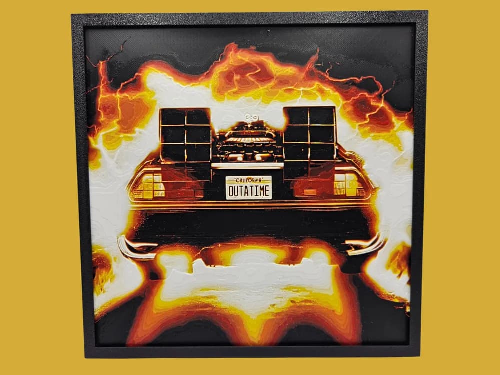 Back to the Future - Outatime by Canadian Gamer HueForge model: Back to the Future - Outatime by Canadian Gamer