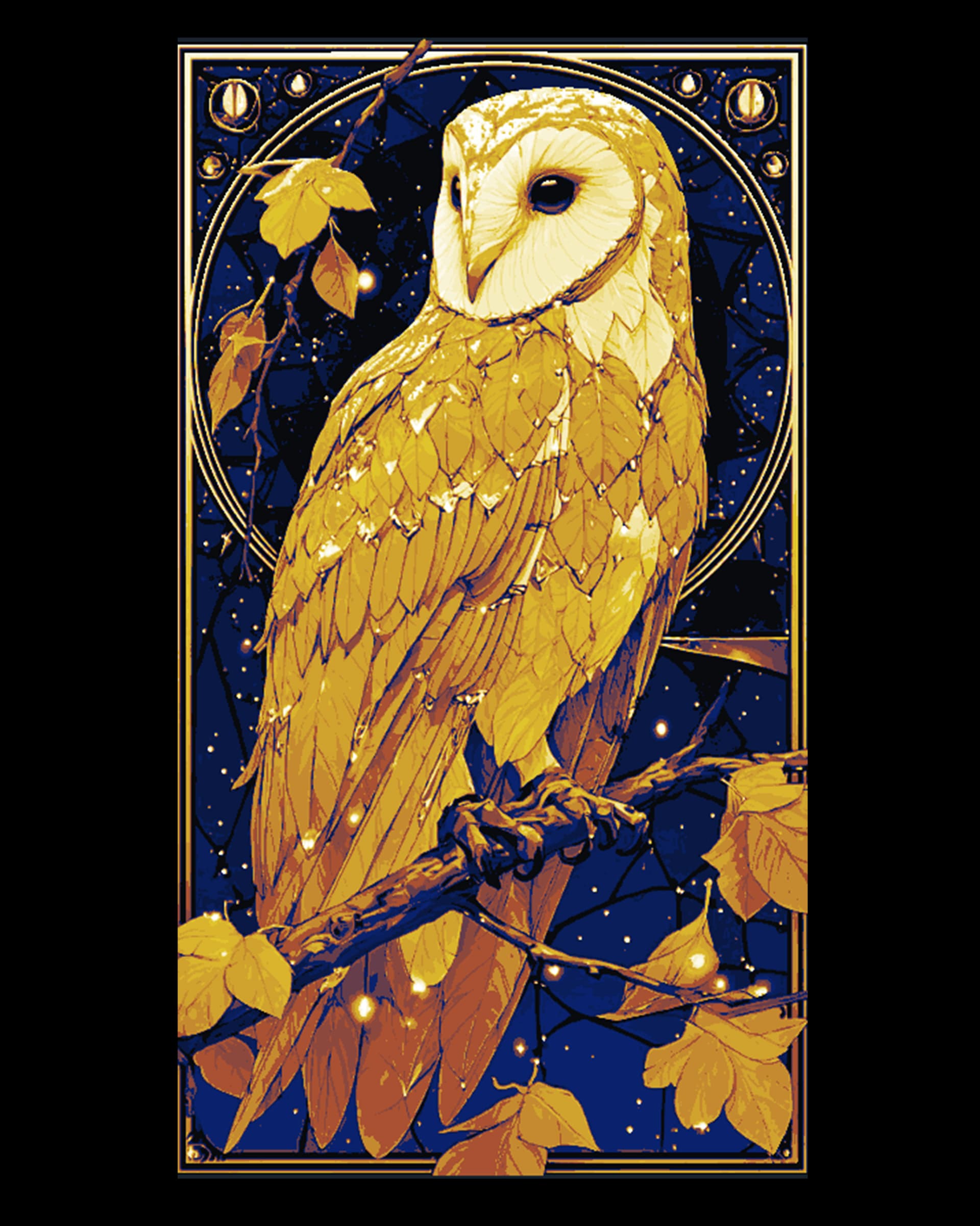 The golden Night Owl - Hueforge Art by BooneCo3d HueForge model: The golden Night Owl - Hueforge Art by BooneCo3d