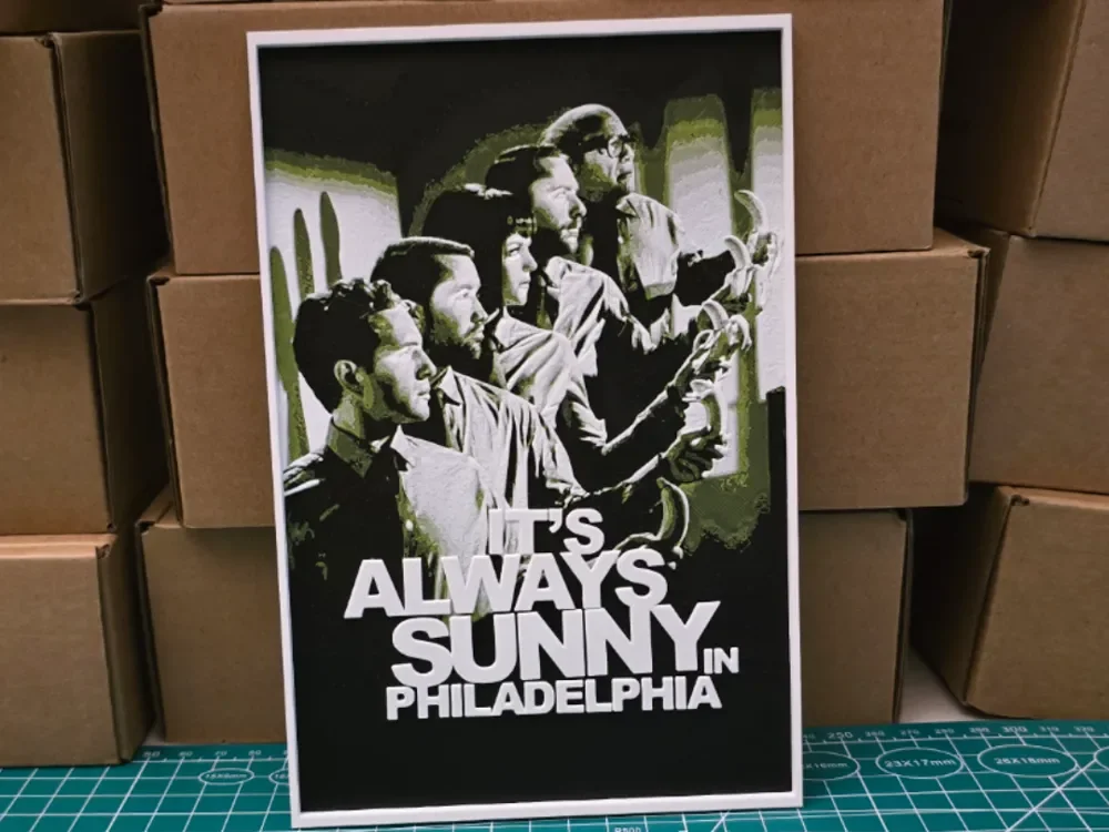 It's Always Sunny In Philadelphia - Hueforge Art by Lumpy3D HueForge model: It's Always Sunny In Philadelphia - Hueforge Art by Lumpy3D