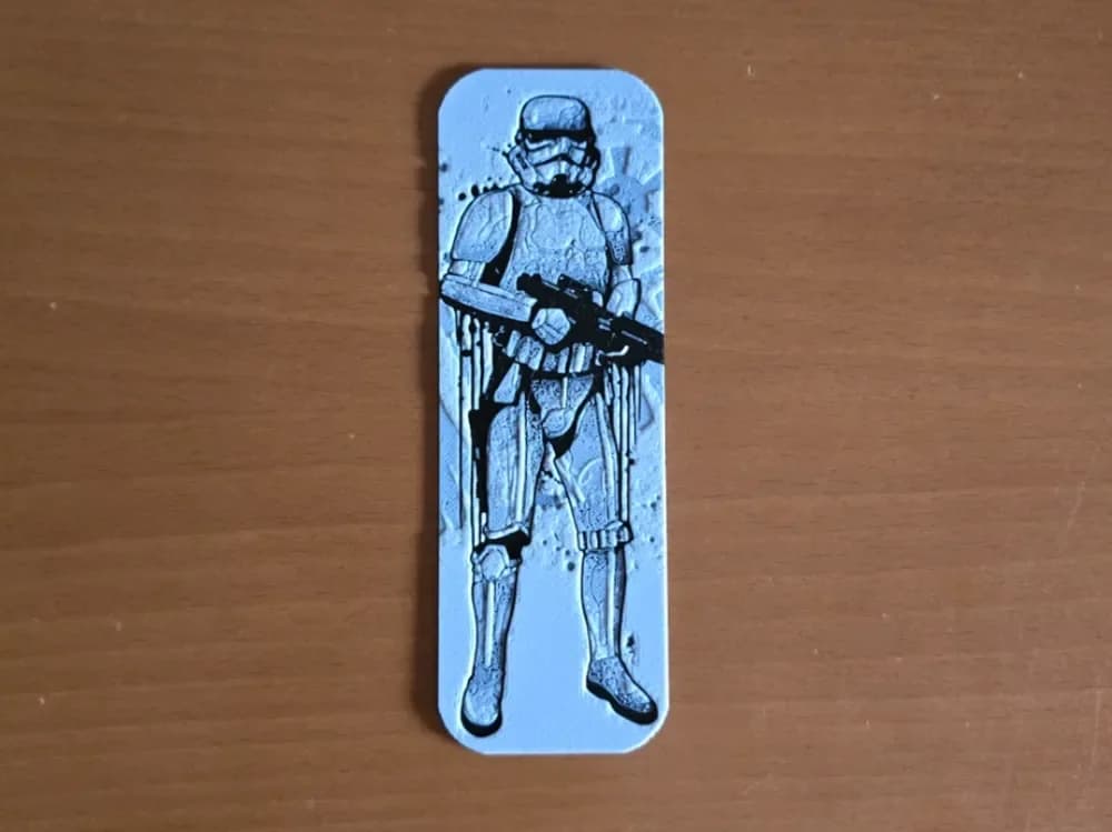 StormTrooper Bookmark by Atrus Design HueForge model: StormTrooper Bookmark by Atrus Design