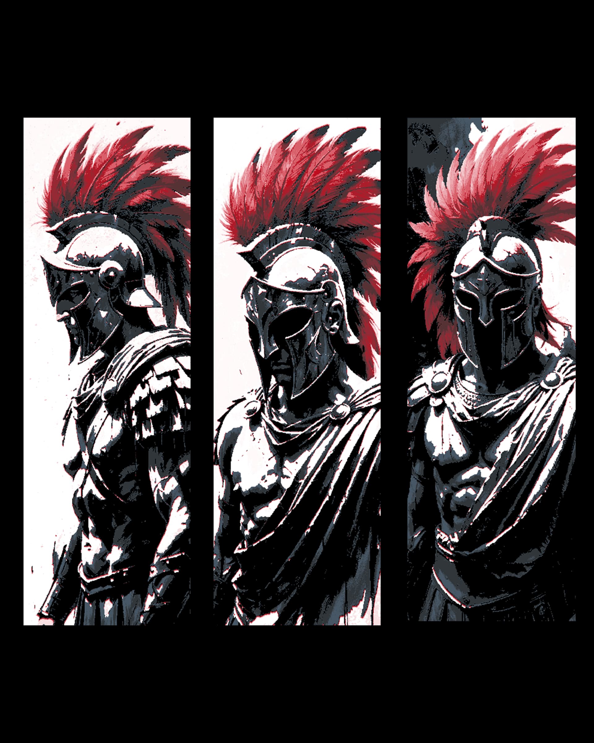 Roman Centurion depiction in rough art style - Set of Bookmarks by BooneCo3d HueForge model: Roman Centurion depiction in rough art style - Set of Bookmarks by BooneCo3d