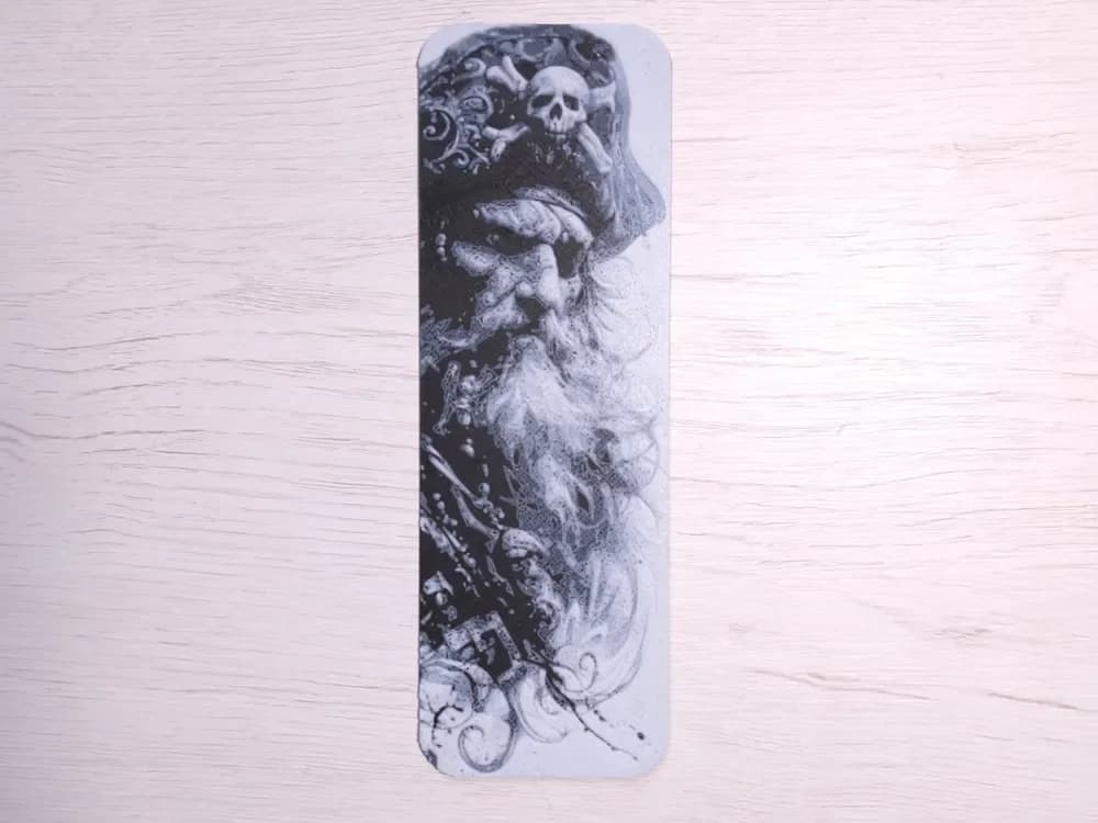 Pirate Captain Bookmark by Atrus Design HueForge model: Pirate Captain Bookmark by Atrus Design